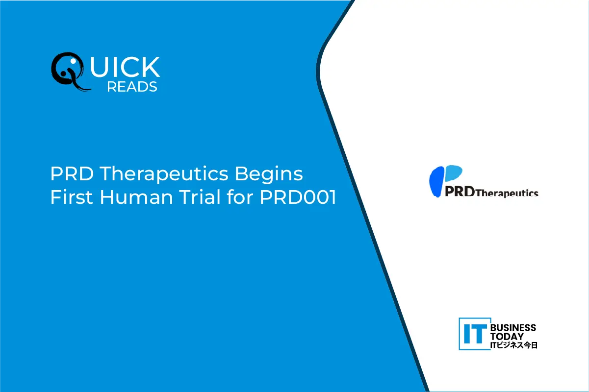 PRD Therapeutics Launches First-in-Human Trial for PRD001