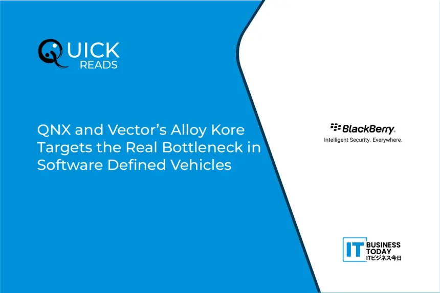 QNX and Vector’s Alloy Kore Targets the Real Bottleneck in Software Defined Vehicles